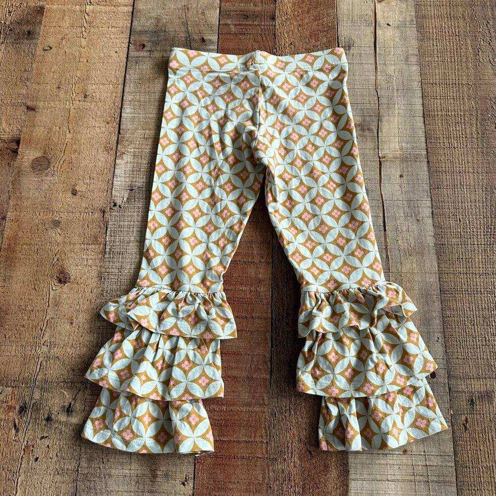 Matilda Jane Girls 2 Latticework Benny Ruffle Leggings Spring 2015 Hello Lovely - Picture 6 of 6